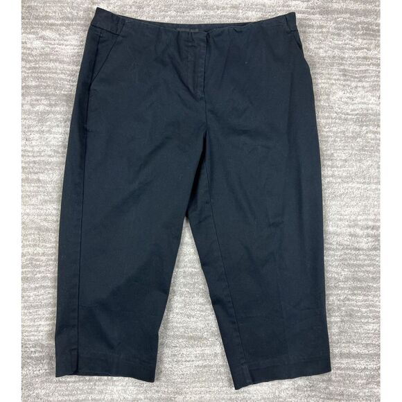 Worthington‎ Pants Womens 4P Black Modern Fit Capri - Picture 1 of 11